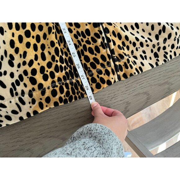 EUC Jane Ashley Womens Velour Leopard Print Jacket - Picture 7 of 7